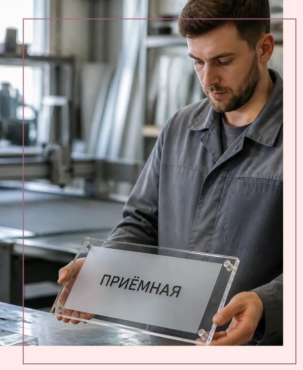 Таблички из оргстекла на заказ в Кимовске от 4020 р. | Аванза-Кмв
