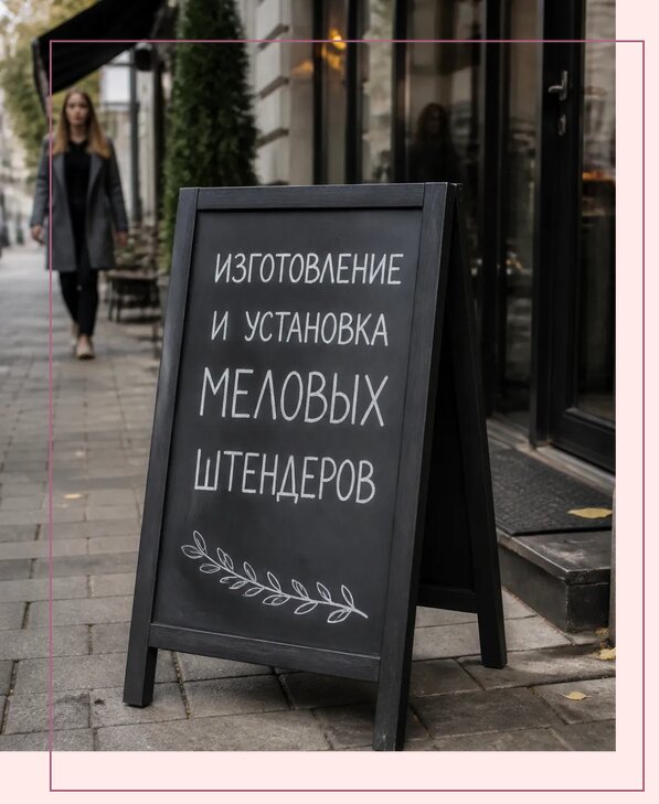 Меловые штендеры в Кимовске по цене от 6700 р. | Аванза-Кмв